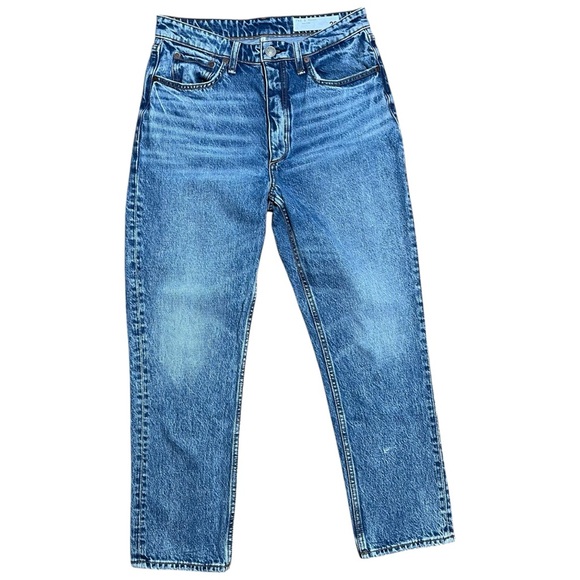 Rag & Bone Wm’s Nina High-Rise Ankle Cigarette Jean In Norwalk Wash Sz 28 - Picture 1 of 16